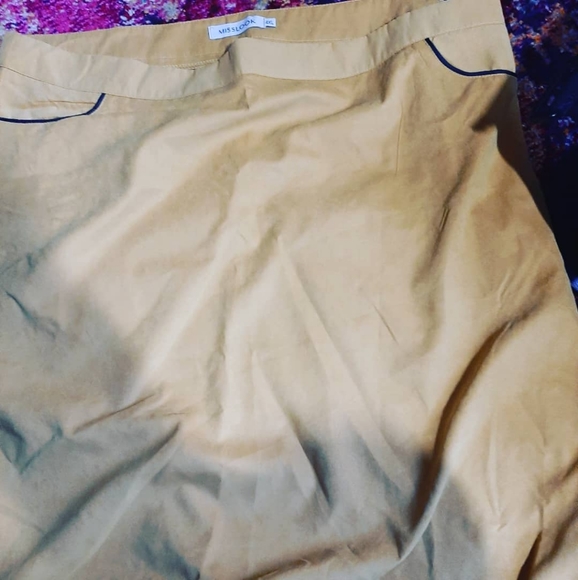 Gold lined 4x skirt NWOT - Picture 2 of 3